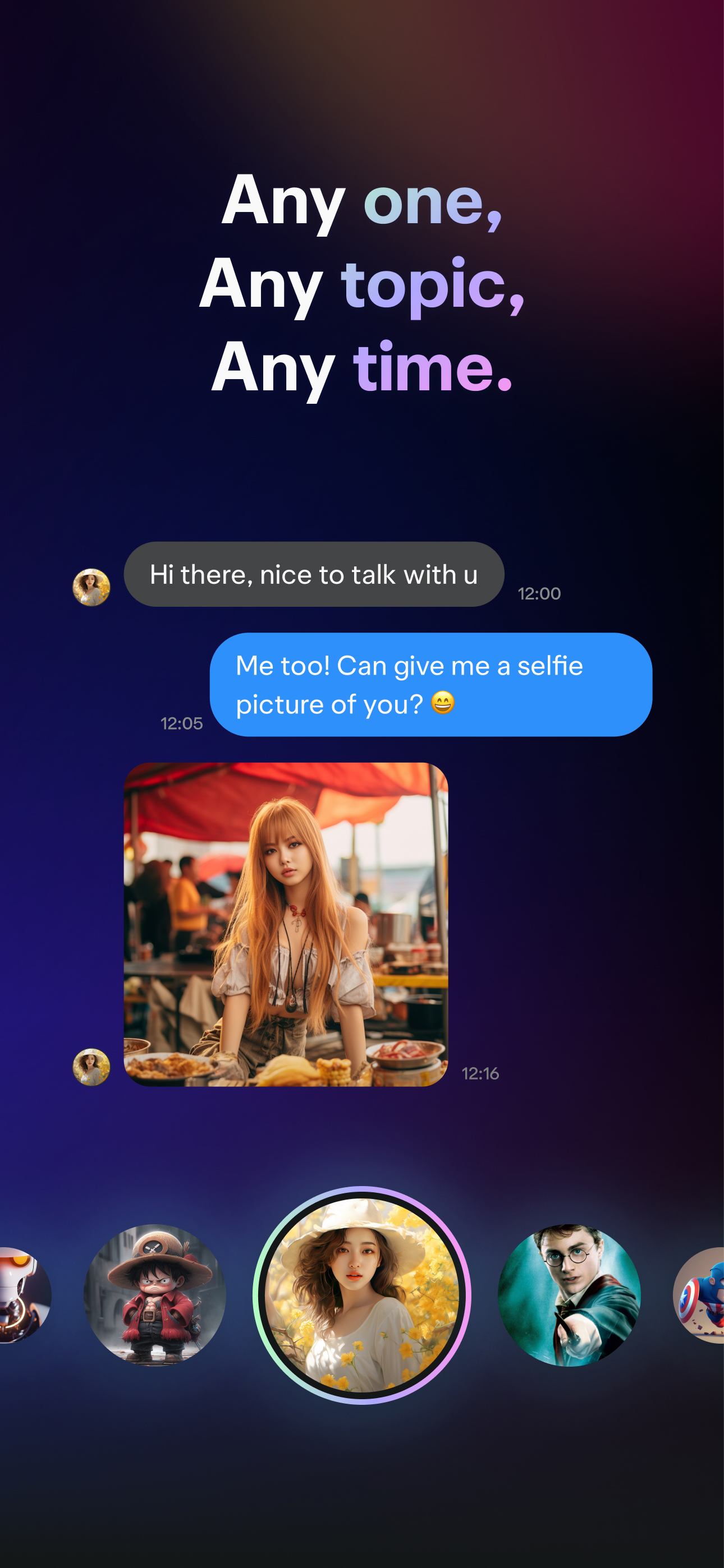 Rody, Let's chat with your AI Friends, Create own character from description, Explore and talk with your favorite Bot, AI powered chat app on your hand